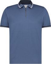 State of Art - Polo Blauw - Modern-fit - Heren Poloshirt Maat L
