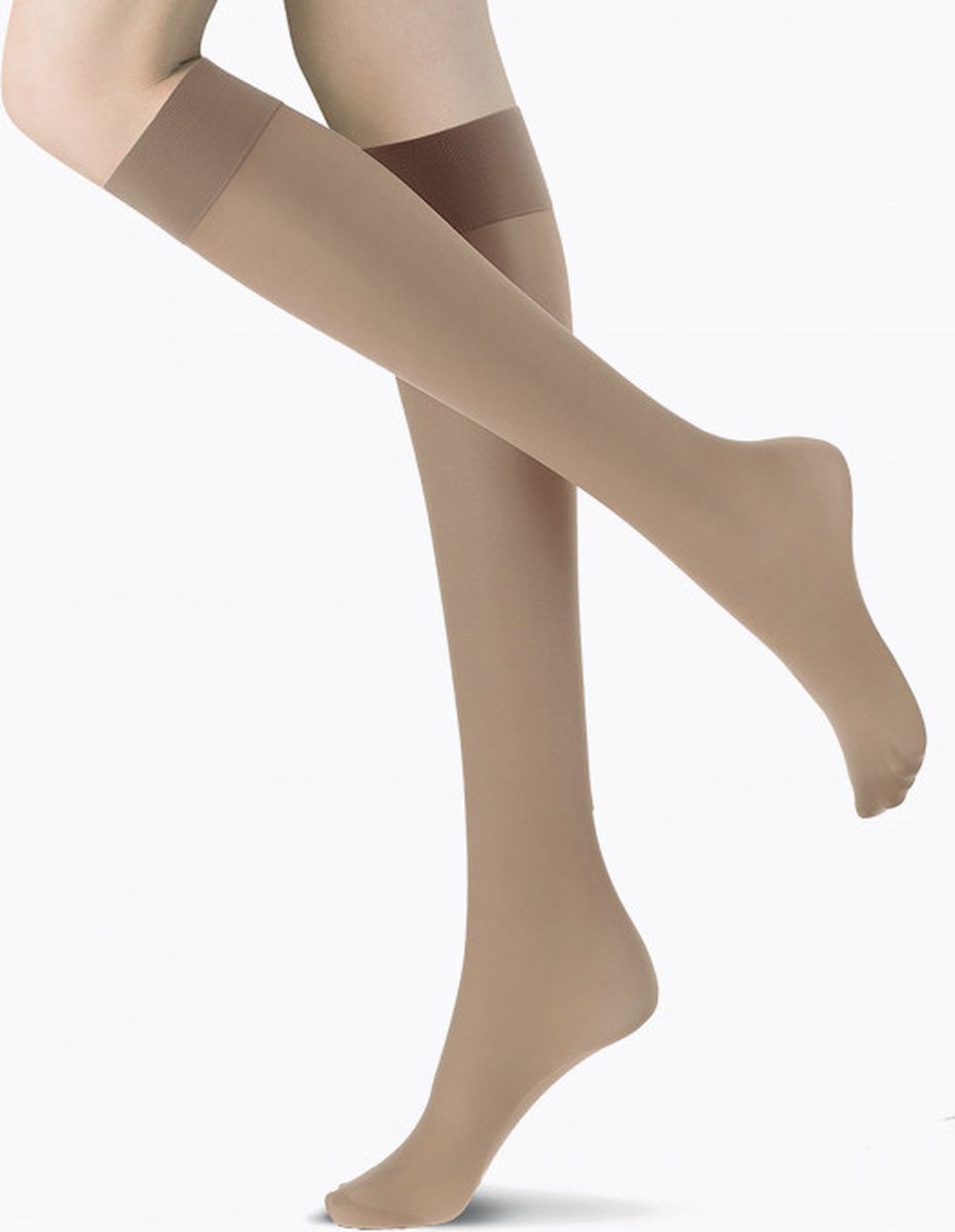 Oroblu Mi-Bas Different 40 Kniekousen - Kleur Suntouch/ Huidskleur - Maat 36-38