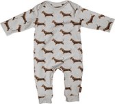 Snurk - Jumpsuits voor baby's - James Grey Jumpsuit - Grijs - Maat 68EU
