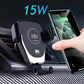 Draadloze Autolader | Telefoonhouder | Fast Charger | Draadloos & Handsfree | 15W Laadkracht | Geschikt voor alle Toestellen