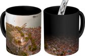 Magische Mok - Foto op Warmte Mok - Nafplio in Griekenland vanuit vogelvluchtperspectief - 350 ML - Uitdeelcadeautjes