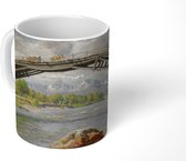 Mok - Broen og Fjældene (1913) - Schilderij van Niels Skovgaard - 350 ML - Beker - Uitdeelcadeautjes