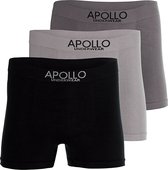 Apollo heren boxershorts naadloos | MAAT M | 3-pack | grijs