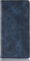 Samsung Galaxy S10 Hoesje - Mobigear - Sensation Serie - Kunstlederen Bookcase - Blauw - Hoesje Geschikt Voor Samsung Galaxy S10