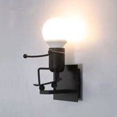 Wandlamp - Moderne Wandlamp - Lampenkap - Zwart - Spotlight Lamp - Voor woonkamer, slaapkamer, keuken - Grappig Lampje