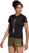 adidas Agravic Trail Shirt Dames - sportshirts - zwart - maat L