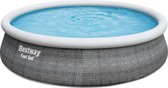 Bestway - Fast Set - Piscine Opblaasbaar avec pompe de filtration et échelle de piscine - 457x107 cm - Ronde