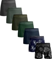 Muchachomalo - 7-pack onderbroeken heren - Effen kleuren + Print - Zachte Waistband