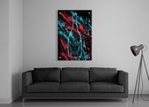 ✅Uniek Dom P x Kek Kunstwerk Acrylic 50x75 cm  - groot - Print op Acrylic schilderij - CUSTOM WALL ART - DOM P - Dom Perignon - (Wanddecoratie woonkamer / slaapkamer / keuken / living room) -