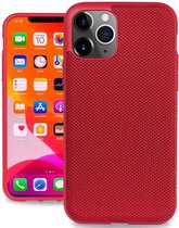 Evutec Apple iPhone 11 Pro Hoesje met Magnetische Autohouder Rood