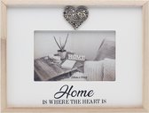 fotokader home is where the heart is / fotolijst home . Hout / glas