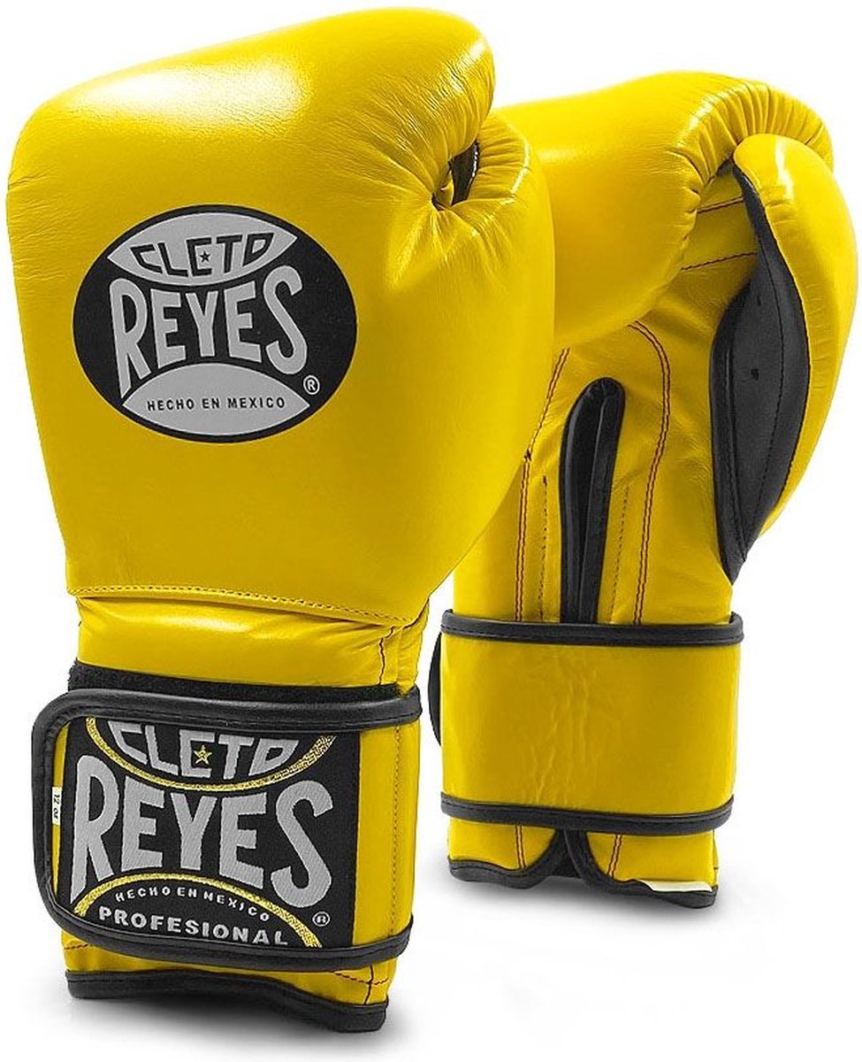 Cleto Reyes - Bokshandschoenen - Velcro Training Gloves - Yellow - 14oz
