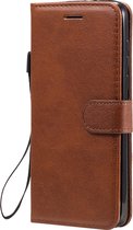 Motorola Moto G8 Power Hoesje - Mobigear - Premium Serie - Kunstlederen Bookcase - Bruin - Hoesje Geschikt Voor Motorola Moto G8 Power