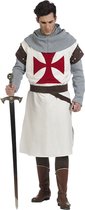 Middeleeuwse & Renaissance Strijders Kostuum | Tempelier Kruisvaarder Heilige Oorlog | Man | Maat 56 | Carnaval kostuum | Verkleedkleding