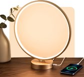 Bolt Electronics  Premium Lichttherapielamp Winterdepressie – Daglichtlamp 10.000 lux – USB Poort – Touch Screen– Daglichtlamp Bureaulamp – Lichttherapie – SAD Lamp – Daglichtlampen – 3 Kleuren– Goud