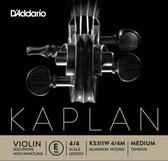 D'Addario KS311W 4/4M Kaplan Losse E Snaar viool 4/4 Scale, Medium