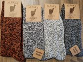 5 Paar - Alpaca Wollen Sokken - Maat 39-42 - Unisex - Werksokken - Vrije Tijd - Wandelsokken