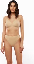 Damesslip - Klassiek - Hoge taille - beige - 2 stuks - Maat L