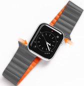 Dux Ducis Geschikt voor Apple Watch 1 / 2 / 3 / 4 / 5 / 6 / 7 / 8 / 9 / SE 38MM / 40MM / 41MM Bandje Magneetsluiting Grijs