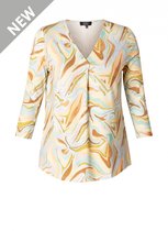ES&SY Mirthe Top - Pastel Coral/Multi-C - maat 40