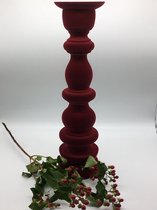 Red Velvet Candle Holder by A Dream Design