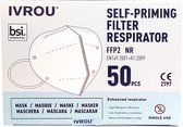 Medische FFP2 Mondmaskers | Ivrou IRYS-01 Getest & Gecertificeerd Medische KN95 / FFP2 Mondkapje | 50 stuks
