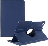 Case2go - Tablet hoes geschikt voor Samsung Galaxy Tab A8 (2022 & 2021) - 10.5 Inch - Draaibare Book Case Cover - Donker Blauw