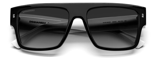 DSQUARED2 zonnebril ICON 0003/S Mannen-Zwart van Dsquared2 — afbeelding 5