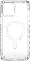 ITSkins Doorzichtig Hoesje geschikt voor Apple iPhone 13 MagSafe Telefoonhoesje Hardcase | ITSkins SupremeMagClear Backcover Shockproof | Geschikt voor MagSafe | Geschikt voor Draadloos Opladen met Magnetische Ring | MagSafe Case - Transparant