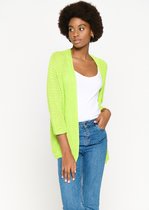 LOLALIZA Lurex cardigan - F - Lime - Maat L/XL