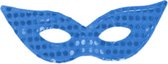 Carnival Toys Vlindermasker Pailletten/textiel Blauw One-size
