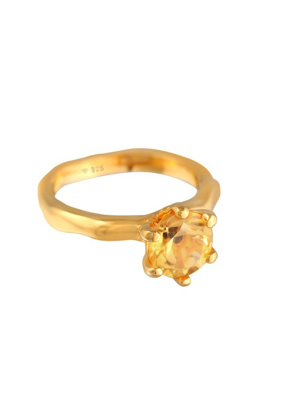 Elli Ring Dames Verloving Eenvoudig Elegant in 925 Sterling