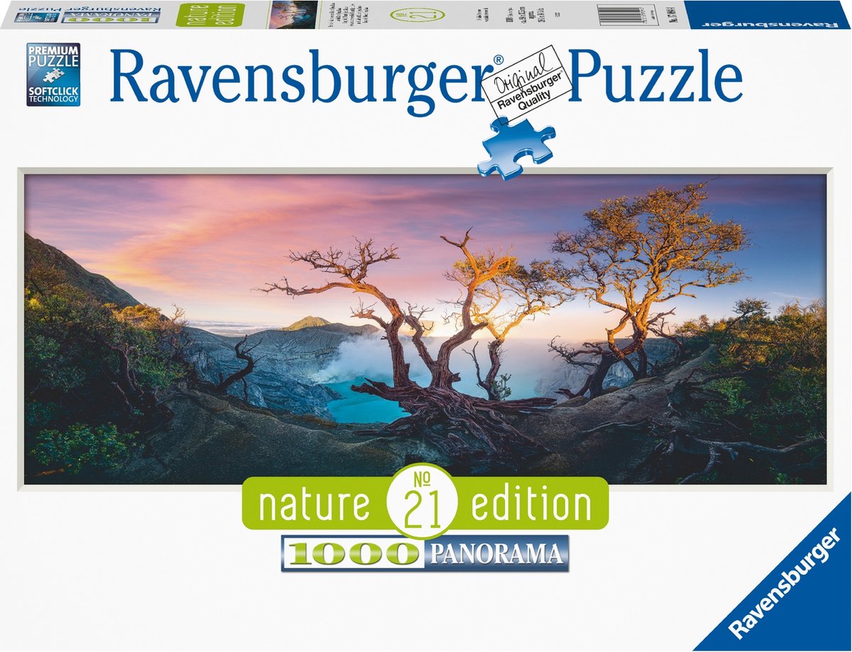 Ravensburger Puzzel Nature Edition Puzzles 1000 stukjes Zwavelzuurmeer bij Mount Ijen, Java