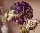 Behangcirkel 125cm Purple disco XL - Wallz
