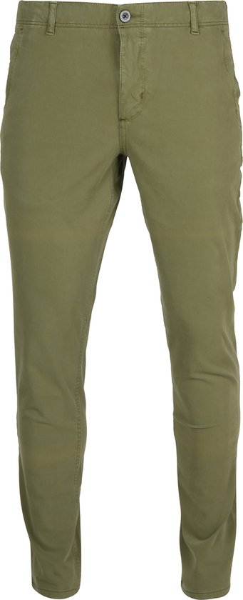 Adapté - Milton Skinny-Fit Chino Vert - Skinny-fit - Chino Homme taille 94