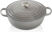 Le Creuset Gietijzeren marmite Mist Grey 26cm 5,3l