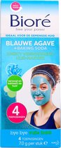 Kleimasker - Gezichtsmasker - Masker - Direct verwarmend - Blauwe agave - 4 Stuks - Reinigt huid en poriën - Olievrij - Maskertje - Reinigt al in 1 minuut
