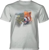 T-shirt Protect Red Panda Grey M