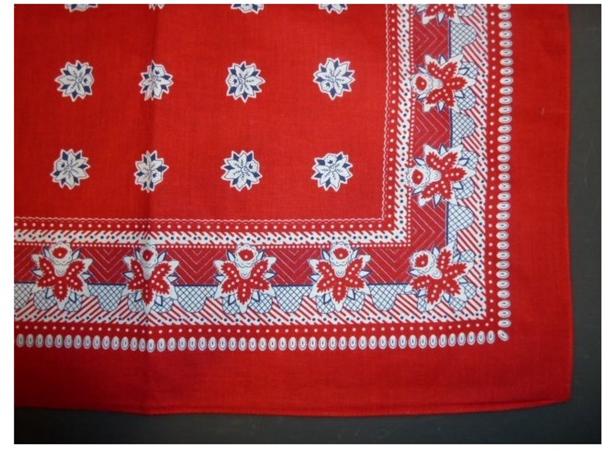 Boerenzakdoek rood 55x55cm