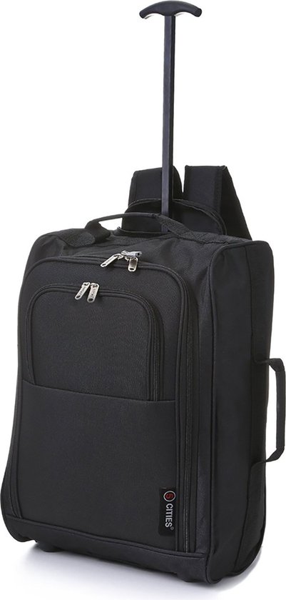 De slimste lichtgewicht handbagage koffer en rugzak in 1 - geschikt voor vrijwel alle airlines