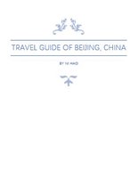 Travelling in China - Travel Guide of Beijing, China