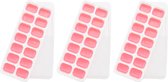 Siliconen ijsblokjesvorm inclusief deksel 3 stuks Roze -  BPA Vrij - Makkelijk uitneembaar - Plastic & Silicone