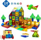 REPEAK Magnetische Bouwstenen - Speelgoed - Bouwblokken - vanaf 3 Jaar - Educatief - Incl. 2 poppen - 116 Pcs