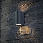 Wandlamp - buitenverlichting - tweezijdig - industrieel - ovaal - geschikt voor binnen en buiten - IP65