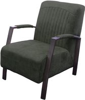 Industriële fauteuil Giulietta | velours Adore Hunter groen 156 | 61 cm breed