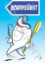 Carte de rendez-vous d'hygiéniste dentaire - Dessin animé 'Dent qui marche' - 500 pièces