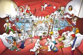 Afspraakkaart Tandarts - Cartoon 'Tandwerkzaamheden 24u' - 50 stuks