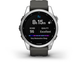 Garmin fenix 7S - Multisport Smartwatch voor heren - Geavanceerde GPS Tracker - 10ATM Waterdicht - 42mm - Graphite