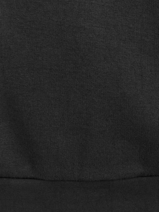 Détail du bas du sweatshirt STØRVIK noir.