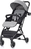 MEUBELEXPERT - kinderwagen 4 wielen gecombineerd 2 in 1 opvouwbare ultracompacte kinderwagen met vijfpunts veiligheidsgordel 81x47.5x104cm kleur grijs